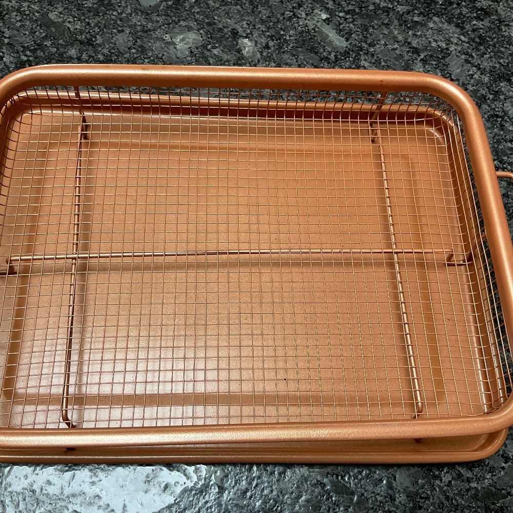 Copper Crisper Tray for air Frying in your oven!
